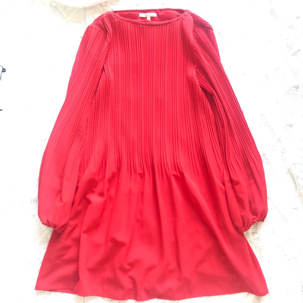 Maje Officiel Rockin Rouge Crepe Dress